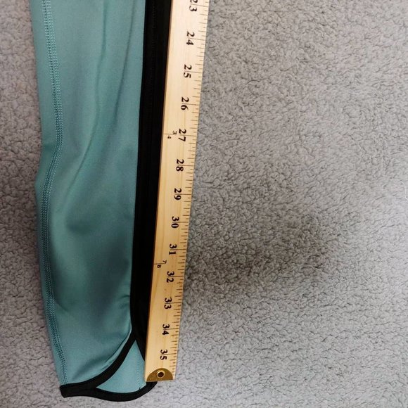 S.O.I. Collection Womens Leggings Pants Green Black Stretch Aerobic L New - Picture 5 of 12